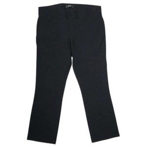 Express Black Stretch Straight Leg Crop Pants
